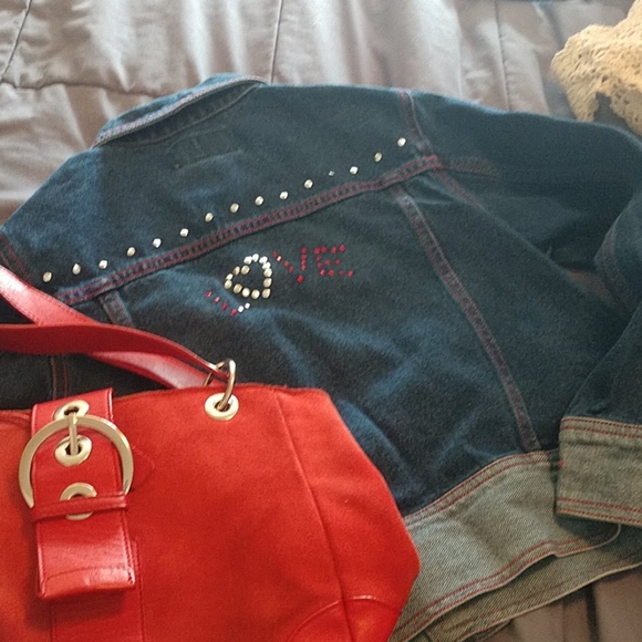 HEART Embellished Jean Jacket - Picture 2 of 8